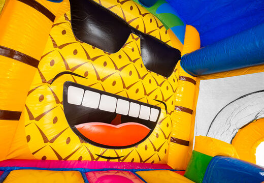 Grande ananas dans le château gonflable bouncy box Hawaii en vente chez JB Inflatables
