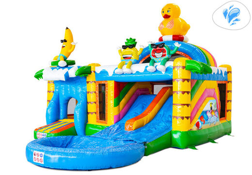 Commandez le château gonflable Multiplay Dubbelslide en ligne chez JB